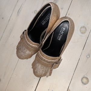 Kenneth Cole Reaction Gold Heels